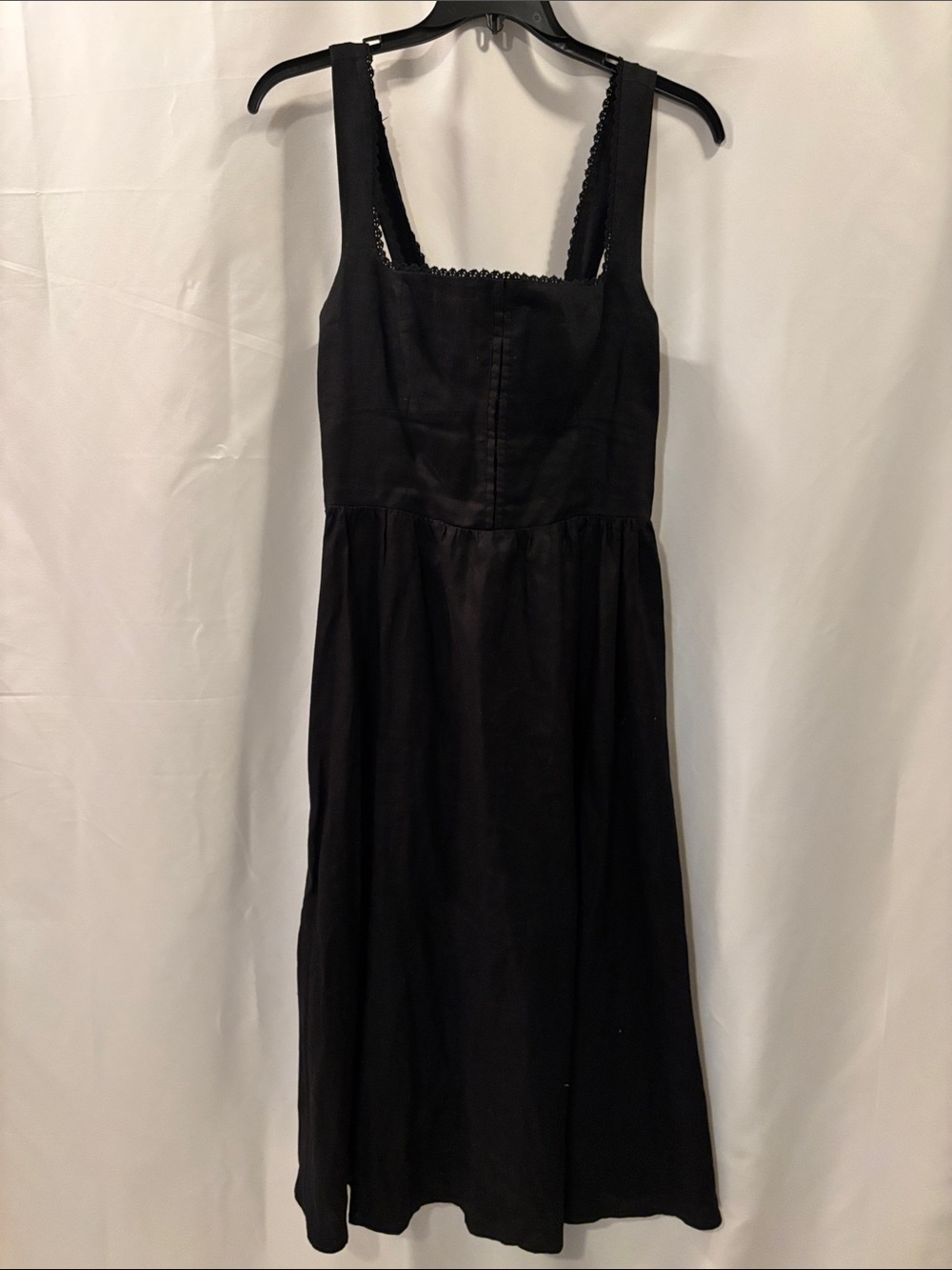 Reformation Black 100% Linen Maxi Dress - size 10